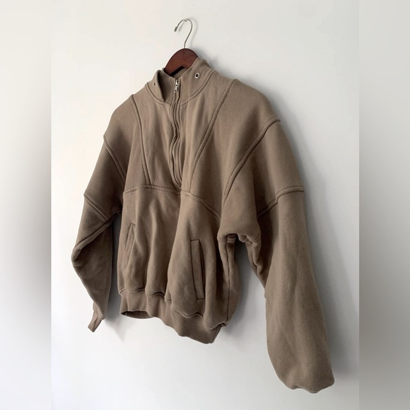 Joah Brown Tops - Joah Brown half-zip pullover sweatshirt beige